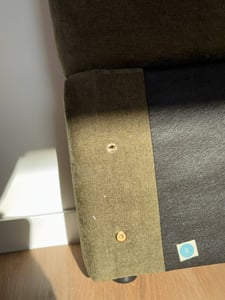 Polsterbett EMILIA 180x200 cm, Grün - Bett mit Lattenrost, Bettgestell mit gepolstertem Kopfteil, Stoffbett mit moderner Steppung, Modernes Design und stabile Konstruktion Kunden-Foto 3