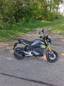Motorroller Hammer 50ccm 45 km/h Euro 5, blau-schwarz GT Union Kunden-Foto 2