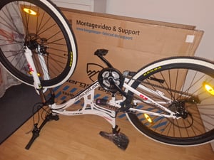 Bergsteiger Kodiak 29 Zoll Mountainbike, geeignet ab 170 cm, Scheibenbremse, Shimano 21 Gang-Schaltung, Vollfederung, Jungen-Fahrrad & Herren-Fahrrad Kunden-Foto 18