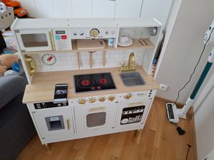 XXL-Holzküche für Kinder – mit LED, Zubehör & interaktiven Elementen Kunden-Foto 31