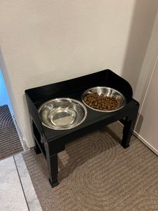 Feandrea Hundenapf erhöht, Futternapf mit Gestell, Fressnäpfe, höhenverstellbar und neigbar, Futterstation, 3 Näpfe mitgeliefert Kunden-Foto 3
