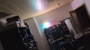 Geist Leuchtreklame LED Neonlicht USB Neonschild Neon Nachtlicht Batteriebetrieben für Wand Kinderzimmer Spielzimmer Bar Party Weihnachten Dekoration, Blau Kunden-Foto 4