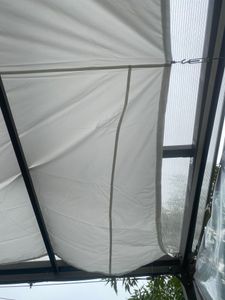 Wasserabweisendes Sonnensegel UV Schutz Testnote 1.4 viele Farben Orange 5x7 m Kunden-Foto 5