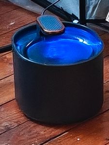 3L Katzenbrunnen, Ultra leiser Wasserbrunnen katzen, Automatischer Trinkbrunnen für Katzen und Hunde, Eingebautes LED Licht, für Katzen Hunde Kunden-Foto 1