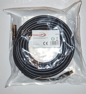 Antennenkabel Digital TV Kabel 135db Koax Stecker Buchse VERGOLDET HD 4K 3D UHD Weiß 1,5m Kunden-Foto 1
