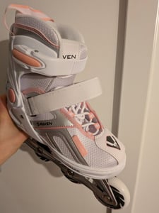 Scarpe 2-in-1, pattini a rotelle e pattini a lama, modello Raven Pulse, colore nero, taglie 43-46, regolabili Foto del cliente 1