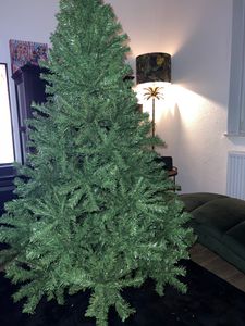 COSTWAY Albero di Natale artificiale da 180 cm, albero di Natale con supporto in metallo, albero di Natale con aghi in PVC, albero di Natale artificiale con sistema pieghevole, verde Foto del cliente 7
