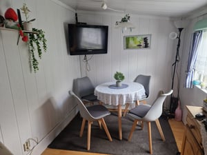 Rechteckiger Tischsatz 120x80 craft + 4 Stühle MARK schwarz Kunden-Foto 2
