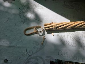 Teppichklopfer handgearbeitet aus Rattan ca. 76 cm x 24,5 cm x 2,5 cm Kunden-Foto 2