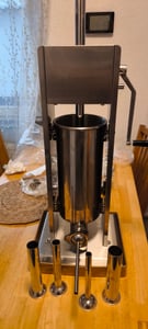 Beeketal Edelstahl Wurstfüller BT-Serie 3-15L , Größe und Art:5L vertikal Kunden-Foto 1