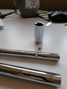 Radmutternschlüssel Teleskop Radschlüssel Schlüssel Teleskop-Radmutternschlüssel 1/2" Antrieb mit 2 Nüssen 17/19mm 21/23mm KFZ PKW Radschrauben Retoo Kunden-Foto 1