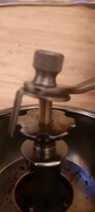 Keramik Kaffeemühle aus Hartolz Holz Handkaffeemühle Manuelle Kaffee Mühle Keramik-Kegelmahlwerk Hand Mahlen Nostalgie Design Edelstahl Retoo Kunden-Foto 1