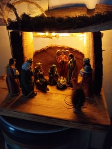 Kribbeeldjes, 10 stuks - 100% met de hand beschilderd / Afmetingen ongeveer 11 cm - Figuurtjes voor de kerstkribbe Klantenfoto 3