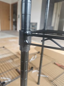 Scaffale a 5 ripiani 90x35x180 cm nero 250 kg Foto del cliente 2