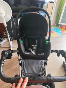 Daliya® BAMBIMO 3in1 Kinderwagen mit i-Size Babyschale, Gummi-Rädern & Aluminiumrahmen, Travel-System mit 2in1-Babywanne/Sportsitz, Kombi-Kinderwagen Kunden-Foto 4