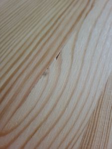 Weißer Runder Tisch II aus massivem Kiefernholz mit lackierter Tischplatte 90 cm Kunden-Foto 5
