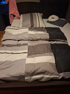 2 Stück Betten Hofmann Luxus Drei-Kammer-Kopfkissen 80x80 Daunenkissen kuschelweich stützend Kunden-Foto 1