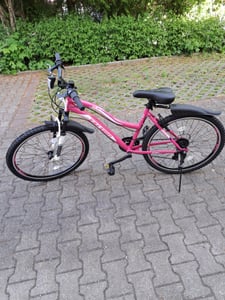 26 Zoll Fahrrad MTB mit Beleuchtung und SHIMANO 21-Gang Faster Blau Kunden-Foto 1