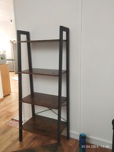 VASAGLE Standregal, Bücherregal, Leiterregal, mit 4 Ebenen, Leiterregal, Standregal Kunden-Foto 1