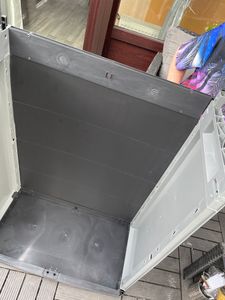 Keter Keter Più Aufbewahrungsschrank - 1 Fachboden - 39x68x83cm - Dunkelgrau/Schwarz Kunden-Foto 5