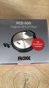 ROXX PCD 600 - Tragbarer CD Player mit Kopfhörer, MP3 fähig, Antishock, Discman mit Netzteil Kunden-Foto 1