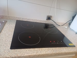 Kochplatte Elektroherd Doppel Keramikplatte mit Glaskeramik Tragbar Keramikplatte Kochfeld Keramikplatte Herdplatte Kochplatte Elektrokochfeld 3000W Kunden-Foto 2