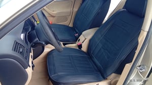 ELUTO 11tlg Universal Auto Sitzbezüge Schonbezüge Komfort Komplettset Kunstleder Luxus Kunstleder Kunden-Foto 1