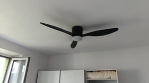 Stropný ventilátor Clanmacy s osvetlením a diaľkovým ovládaním Stropné svetlo 132CM Stropná lampa tichého ventilátora Fotografia od zákazníka č. 1