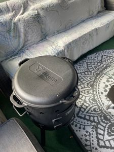 BBQ-Toro Gusseisen Kazan 12,1L mit Kazan Ofen Ø 35 cm, Gusstopf mit Deckel, Gulaschkessel Kunden-Foto 3
