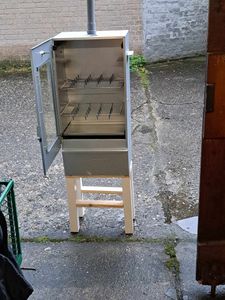 EuroCatch Räucherofen mit Scheibe Räucherschrank, klein - 44x28x80,5cm - 1Stück Kunden-Foto 1