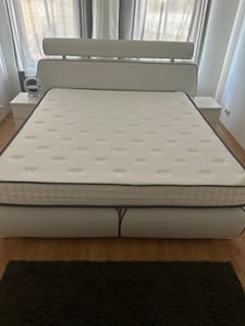 DEWINNER Matratze 160 x 200 cm, Matratze aus Memory-Schaum mit hoher Dichte, mittlere Härte, Dicke 25 cm, hypoallergen, isolierter Schlaf, 7 Zonen Kunden-Foto 14