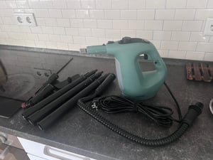 COSTWAY Parní čistič, tlak páry 2 bary, doba zahřátí 1 min, příkon 1400 W, nádržka na 400 ml Ruční parní čistič se 14 kusy příslušenství Žlutý Fotografie od zákazníka č. 1