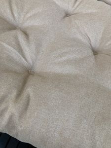 sunnypillow Bankauflage Stuhlkissen Bankkissen 50 x 50 x 50 cm Sitzkissen und Rückenkissen für Hollywoodschaukel Polsterauflage Auflage - Sandfarben Kunden-Foto 1