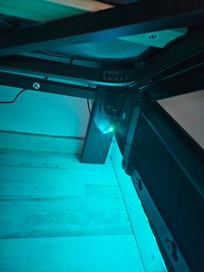 Letto imbottito ProximaX 140x200cm con connessione USB, letto a molle idrauliche con contenitore, letto matrimoniale per ragazzi con LED e rete a doghe e contenitore per la testata con LED Foto del cliente 3