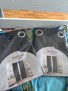 Beautex Verdunkelungsgardine Ösen Vorhang blickdicht abdunkelnd140x245cm,Creme Kunden-Foto 1