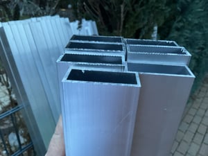 Aluminium Rechteckrohr [40 x 20 x 2 mm Länge: 1.200 mm] Kunden-Foto 1