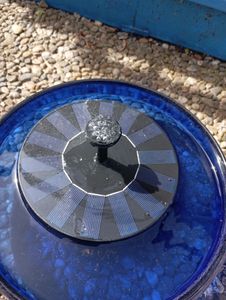 Solar Springbrunnen, Wasserspiel Springbrunnen, Solar Pumpe, Solarbrunnen Solar Teichpumpe Outdoor Wasserpumpe Solar Schwimmender Kunden-Foto 5