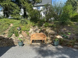Massive Gartenbank EMPIRE TEAK 120cm natur Teakholz Kunden-Foto 1