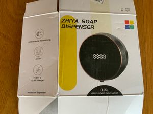 Automatyczny dozownik mydła w pianie do rąk, bezdotykowy montaż na ścianie, bez wiercenia, 300 ml, wielofunkcyjny dozownik mydła w pianie z wyświetlaczem LCD, 3 poziomy regulacji, do łazienki, kuchni, pralni Zdjęcie produktu od klienta nr 1