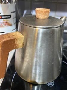 Czajniczek z sitkiem ze stali nierdzewnej - z podstawką - do płyt indukcyjnych i wszystkich innych typów płyt grzewczych Zdjęcie produktu od klienta nr 1