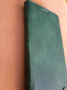 Handy Hülle für Samsung Galaxy A71 Klapphülle Bookcase Flip Cover Handy Tasche Etui Farbe: Hellbraun Kunden-Foto 2