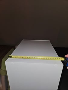 MODERNER KAPAZITÄTSGROßER SCHRANK, WEISS, SKANDINAVISCHER LOFT, RETRO, 5 REGALE Kunden-Foto 1