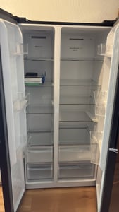 Gorenje G400 Freistehend Side-by-Side-Kühlschrank, 178.6 x 91.1 x 61.5 cm, Black stainless steel, Freistehend, Amerikanische Tür, Schwarz, 2 Tür(en), Berührung, LED Kunden-Foto 3