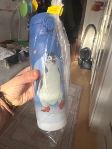 AWAVE® La scuola degli animali magici Bottiglia per bere 380 ml in acciaio inox rosso bacca, Rabbat Foto del cliente 4