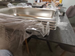 Mahlzeit Chafing dish Profi Set "Montpellier", 3x Edelstahl Warmhaltebehälter Essen, 21 teilig Kunden-Foto 1