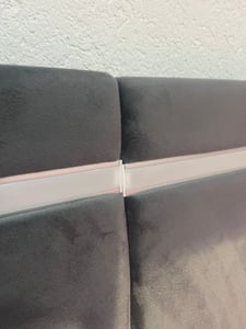 Flieks Hydraulická rozkladacia pohovka 90x200 cm s LED osvetlením, denná pohovka s USB, čalúnená pohovka s úložným priestorom a roštom, zamat, svetlošedá Fotografia od zákazníka č. 2