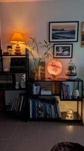 Wanbor Konsolentisch, Kleiner schwarzer Eingangstisch mit Ablagefächern,108cm-Vintage-Beistelltisch hinter Couchtisch für Wohnzimmer Kunden-Foto 1
