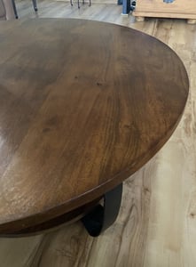 Couchtisch Austin Couchtisch Wohnzimmertisch Beistelltisch Ø 90cm Rund Kunden-Foto 3