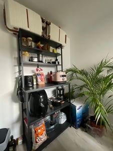 VASAGLE Küchenregal, Standregal, 40 x 80 x 167 cm, eichenfarben-weiß Kunden-Foto 11