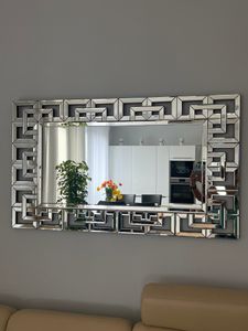 WISFOR Spiegel ARTLOGE, Wandspiegel Badspiegel Modern,Luxus Flurspiegel Dekospiegel, 120×70×1.9cm Kunden-Foto 1